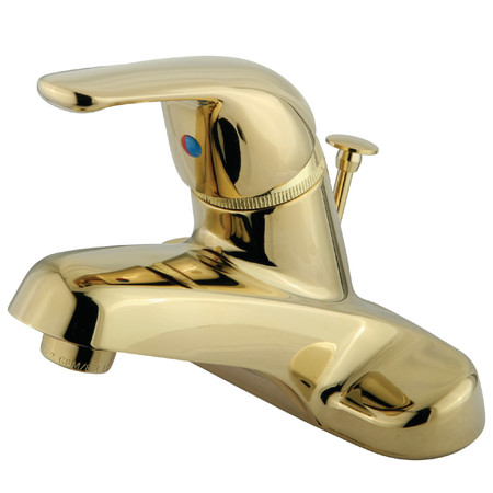 KINGSTON BRASS 4" Centerset Bathroom Faucet, Polished Brass KB542B